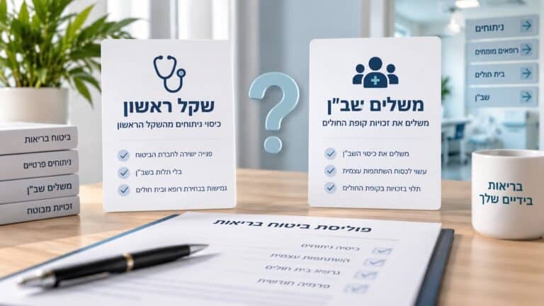 השוואה בין ביטוח ניתוחים שקל ראשון למשלים שב״ן