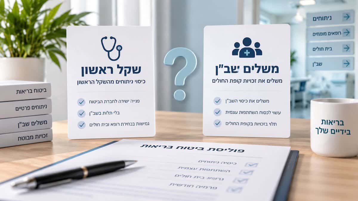השוואה בין ביטוח ניתוחים שקל ראשון למשלים שב״ן
