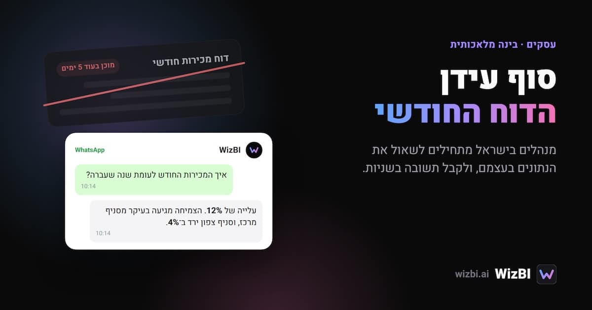 WizBI - עוזרי AI לנתוני העסק